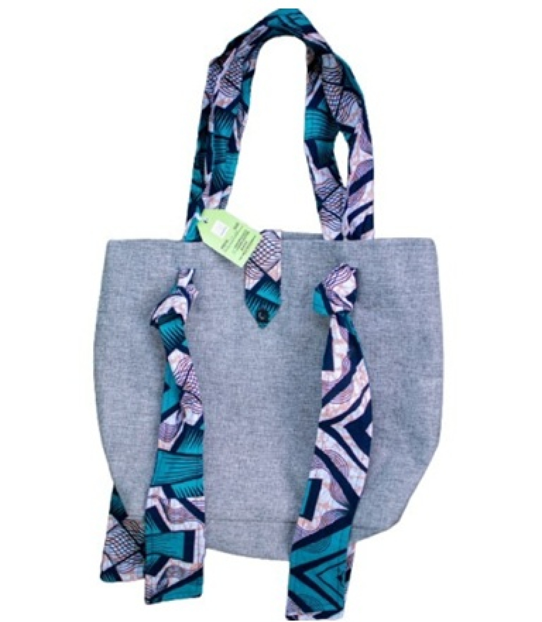 Ocean Wave Ankara Tote Bag